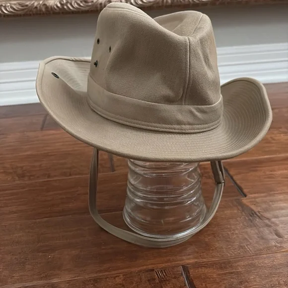Banana Republic Vintage Safari Wool Fur Felt Fedora Rare Collectible Hat Fur Felt Safari Hat – Abandoned Republic main image 3